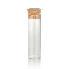 15ml botella de vidrio transparente con botella de vidrio de tubo de ensayo de corcho con corcho